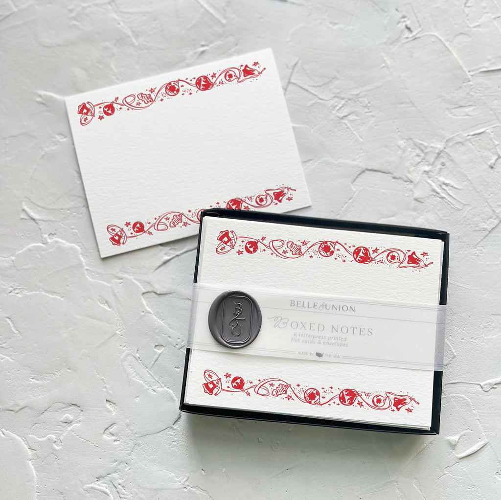 Holiday Ornaments Boxed Notes, Set of 6