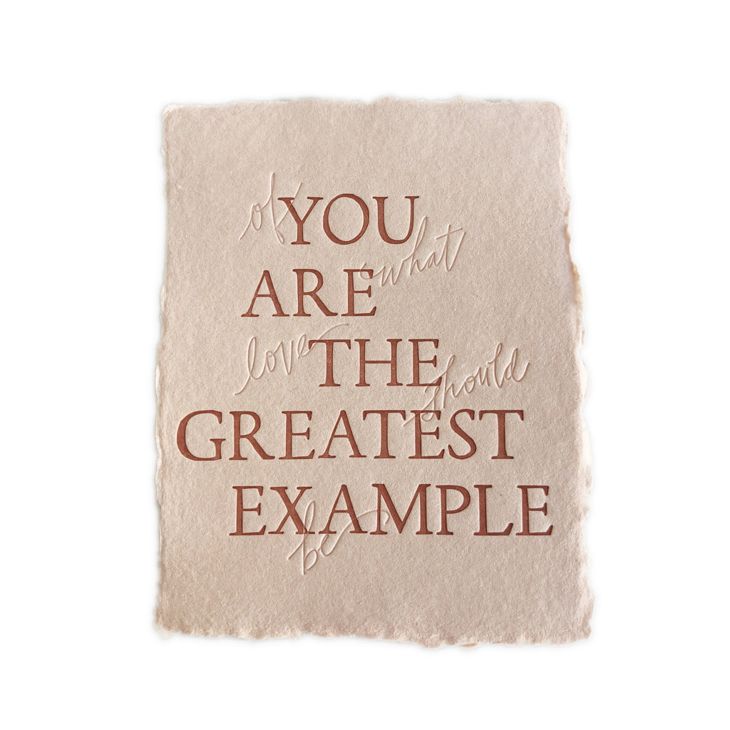 You Are The Greatest Example greeting card
