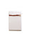 Ivory notepad with pink and red torn edging across the top with red text saying, “The Magic is in Doing the Work”.