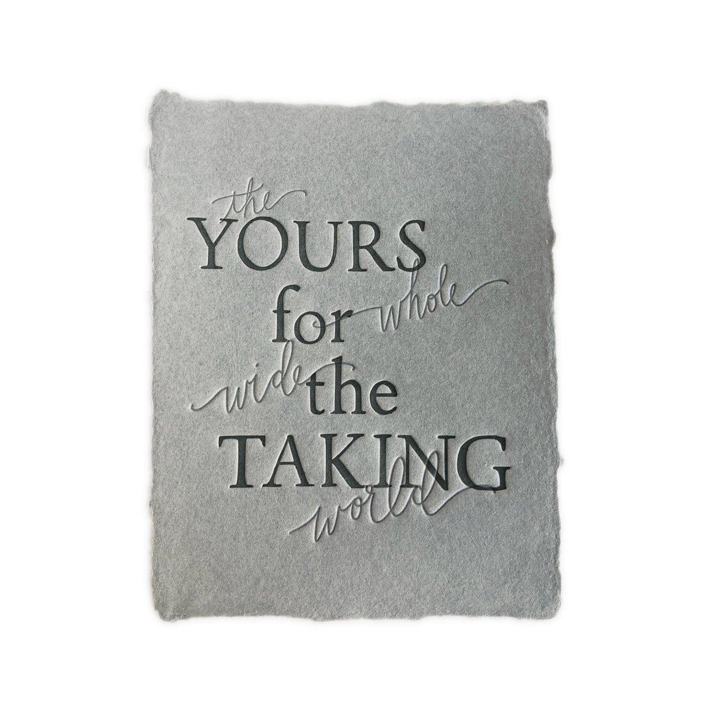 Yours For The Taking greeting card