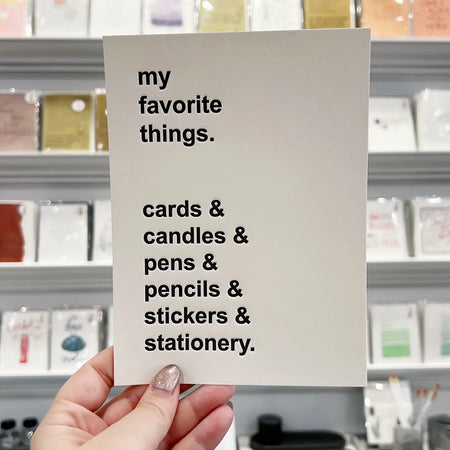 My Favorite Things art print