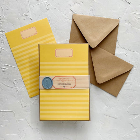 Yellow Lined Ephemeria Letter Writing Kit