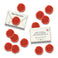 Red Santa Mug Holiday Paper Wax Seal Stickers, Set of 12