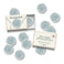 Blue Snowflake Holiday Paper Wax Seal Stickers, Set of 12