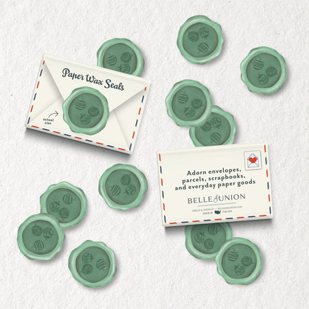 Mint Ornaments Holiday Paper Wax Seal Stickers, Set of 12