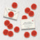 Red Santa Mug Holiday Paper Wax Seal Stickers, Set of 12