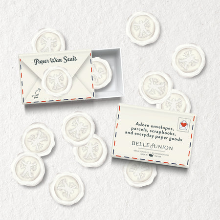 Ivory Snow Angel Holiday Paper Wax Seal Stickers, Set of 12