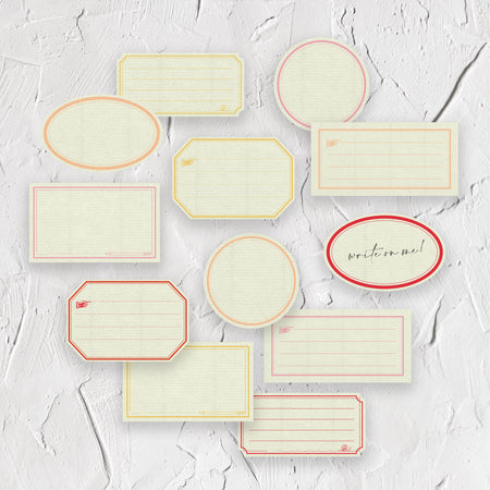Ephemeria Paper Label Stickers, Warm