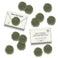 Olive Typewriter Paper Wax Seal Stickers, Set of 12