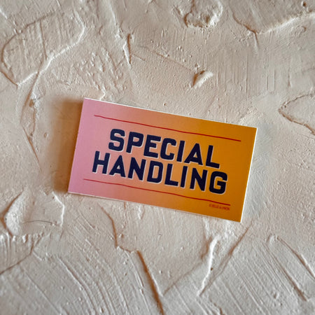 Special Handling sticker