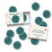Teal Pigeon Paper Wax Seal Stickers, Set of 12