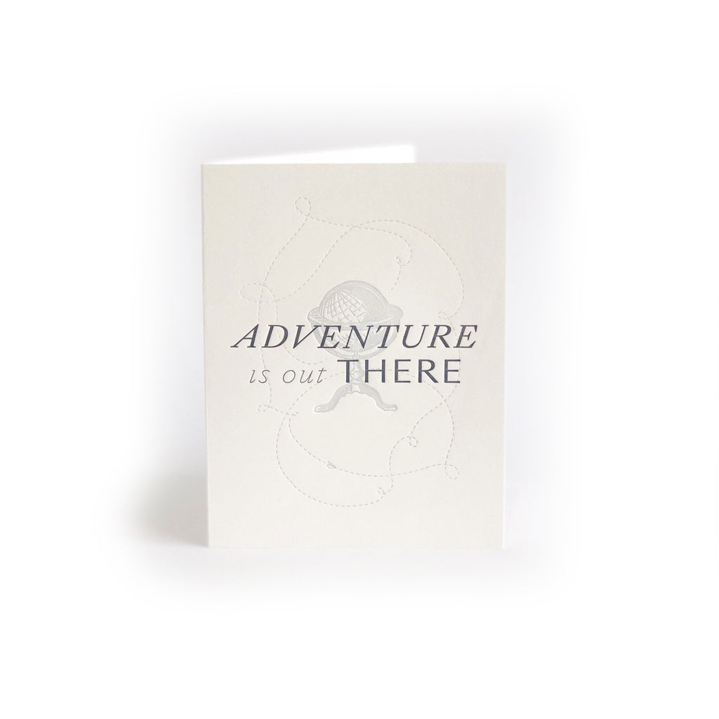 Adventure is Out There greeting card