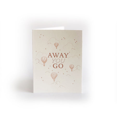 Away You Go greeting card