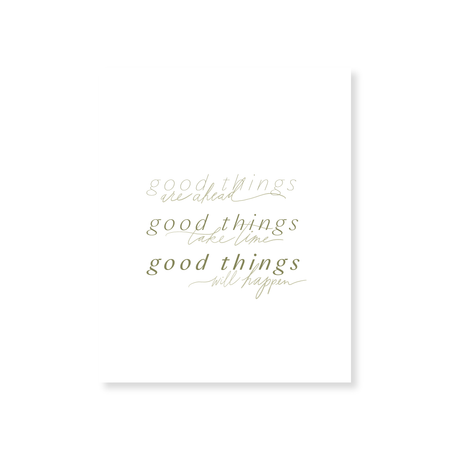 Good Things art print