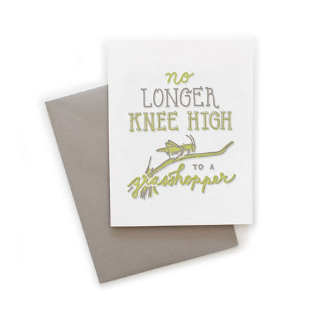 No Longer Knee High to a Grasshopper