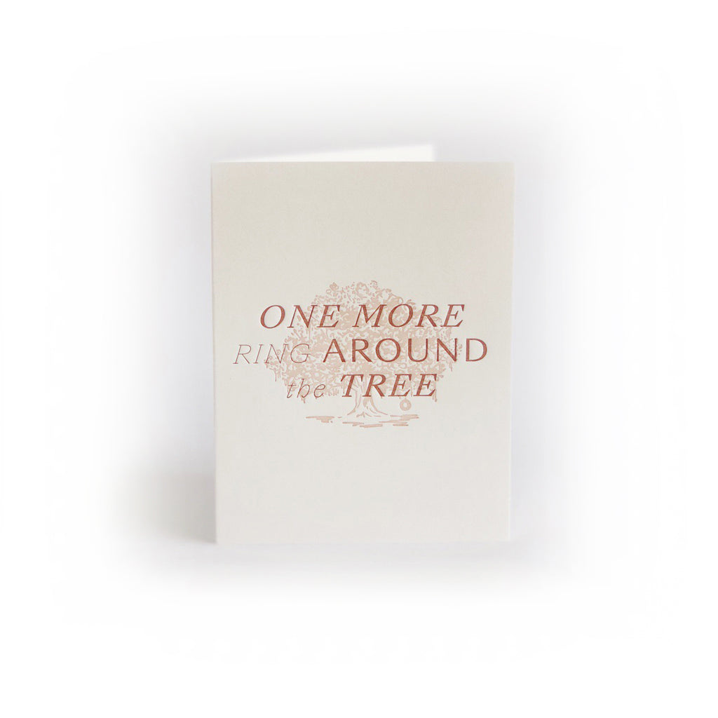 One More Ring Around the Tree greeting card