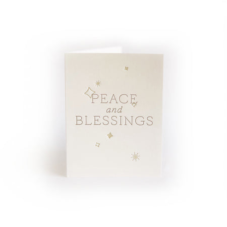 Peace & Blessings greeting card