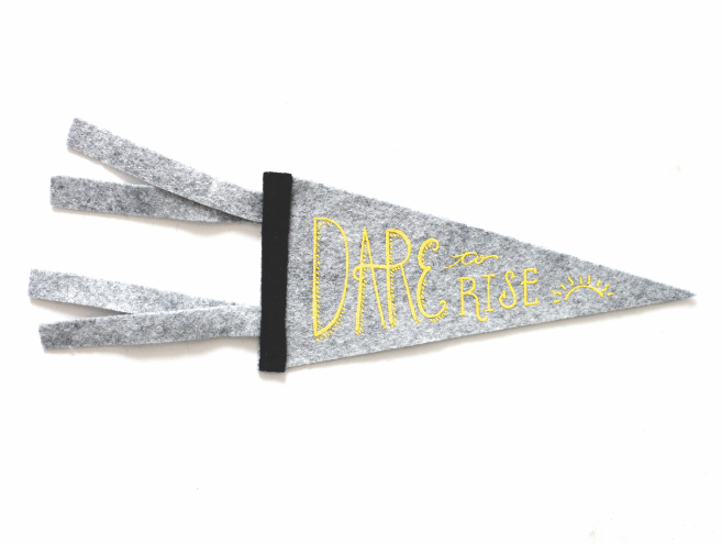 Dare to Rise pennant card