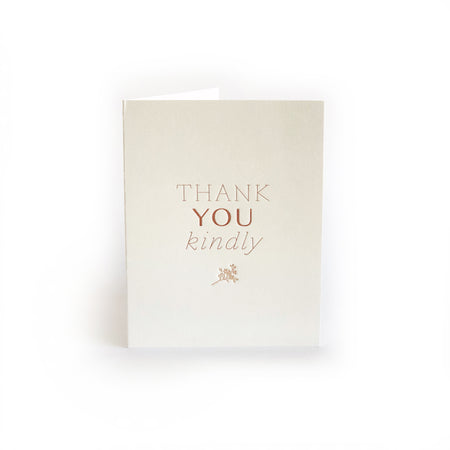 Thank You Kindly greeting card