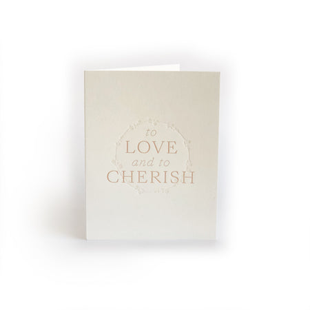 To Love & To Cherish greeting card